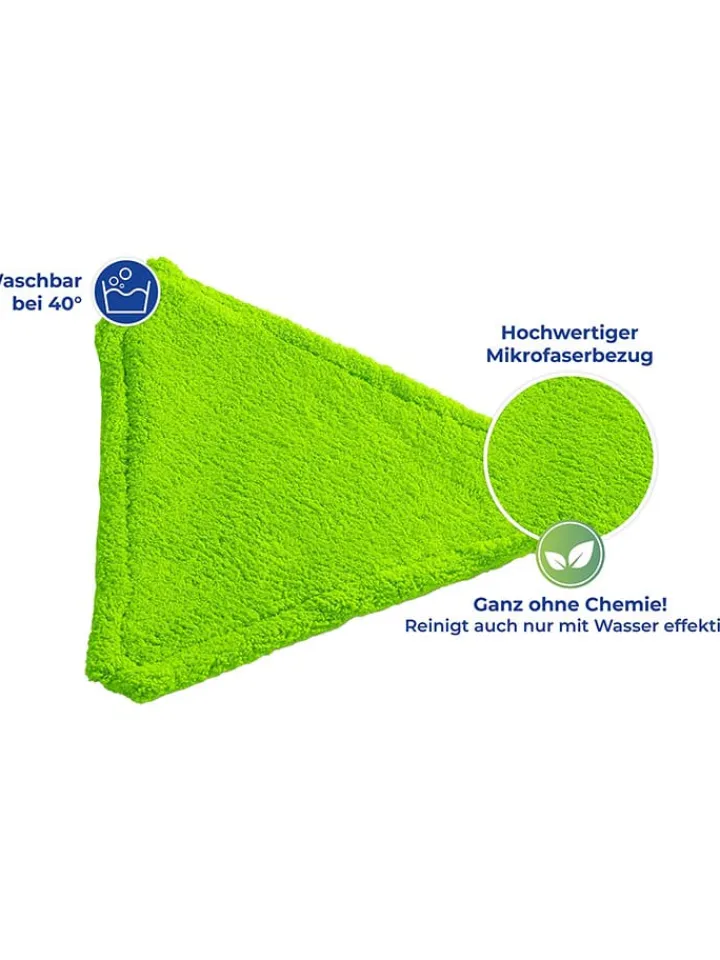 Wenko Putz- & Waschutensilien<Dreiecksmopp in Grün - (B)31 x (H)160 x (T)27 cm