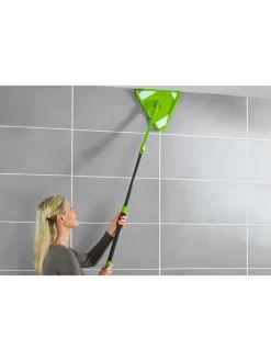 Wenko Putz- & Waschutensilien<Dreiecksmopp in Grün - (B)31 x (H)160 x (T)27 cm