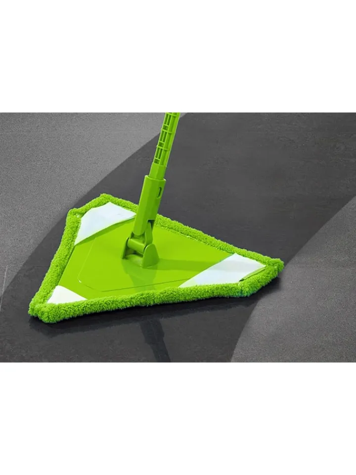 Wenko Putz- & Waschutensilien<Dreiecksmopp in Grün - (B)31 x (H)160 x (T)27 cm