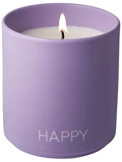Design Letters Kerzen, Vasen & Mehr<Duftkerze ''Happy'' in Lila - 260 g