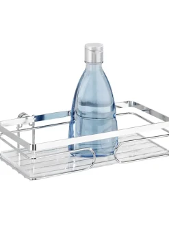 Wenko Badmöbel|Badezimmermöbel<Duschablage in Silber - (B)24 x (H)6,5 x (T)13 cm