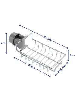 Maximex Badaccessoires<Duschablage in Silber - (B)10 x (H)17 x (T)4 cm