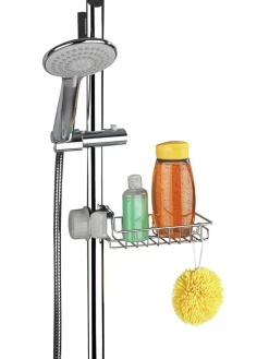 Maximex Badaccessoires<Duschablage in Silber - (B)10 x (H)17 x (T)4 cm