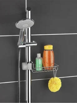 Maximex Badaccessoires<Duschablage in Silber - (B)10 x (H)17 x (T)4 cm