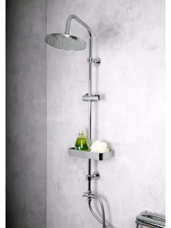 RIDDER Badarmaturen<Duschablage Lobos für Brausestangen chrom