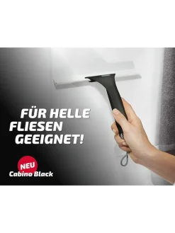 Leifheit Weitere Haushaltshelfer<Duschabzieher "Cabino" in Schwarz - (B)24 cm