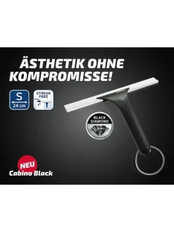 Leifheit Weitere Haushaltshelfer<Duschabzieher "Cabino" in Schwarz - (B)24 cm