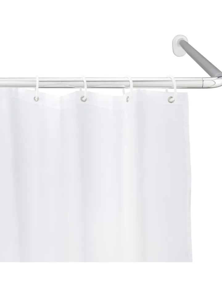 Wenko Badaccessoires<Duschvorhang-Winkelstange in Silber