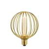 Licht-Erlebnisse Leuchtmittel<E27 LED-Leuchtmittel in Warmweiß EEK G A bis G Ø 12.5 cm in Gold
