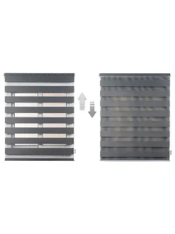 Selecta Stor Gardinen, Jalousien & Rollos<Easyfix-Doppelrollo in Grau