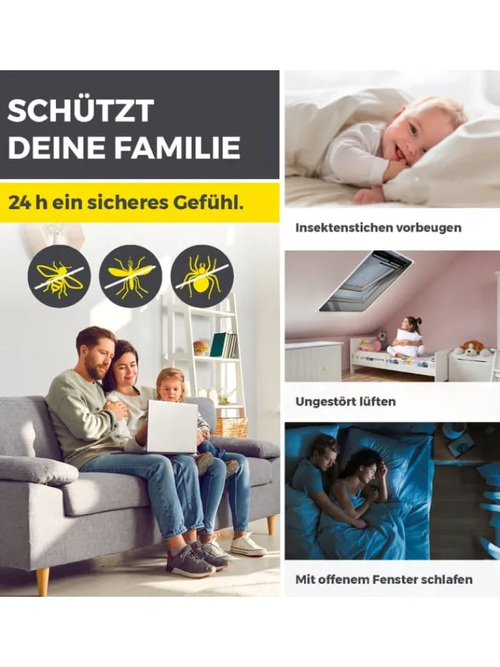 EASYmaxx Weitere Haushaltshelfer<Insect Protect Teleskop-Insektenschutzgitter für Dachfenster