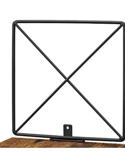 Songmics Regale & Schränke<Eckenregal in Braun/ Schwarz - (B)20 x (H)127,5 x (T)20 cm