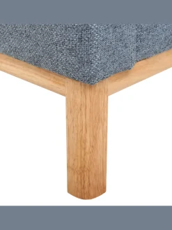 Beliani Sitzmöbel<Ecksofa SOSJO in Blau/Braun - (W) 251 x (H) 74 x (L) 132 cm
