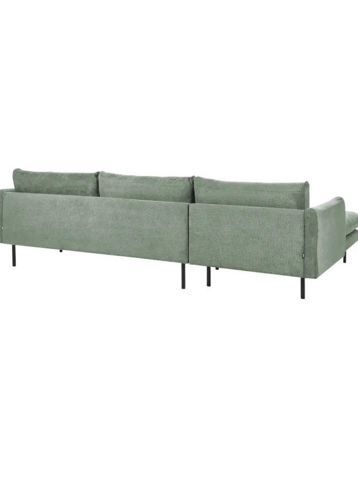 Beliani Sitzmöbel<Ecksofa VINTERBRO in Grün/Schwarz - (W) 279 x (H) 86 x (L) 162 cm
