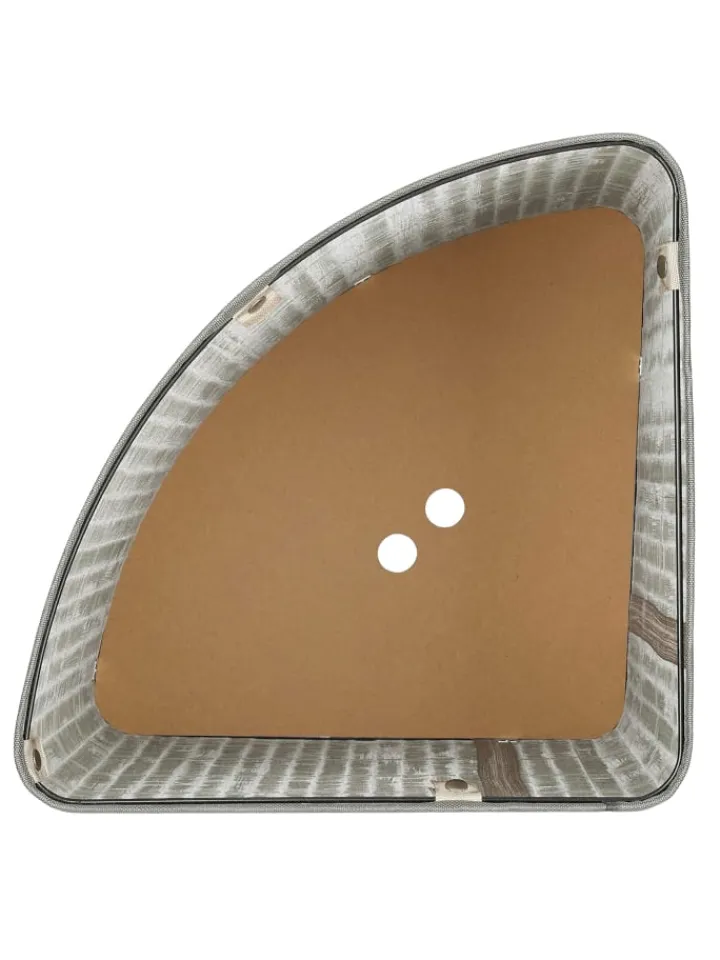 relaxdays Wäschekörbe & -Ständer<Eckwäschekorb in Natur - (B)36 x (H)60 x (T)36 cm