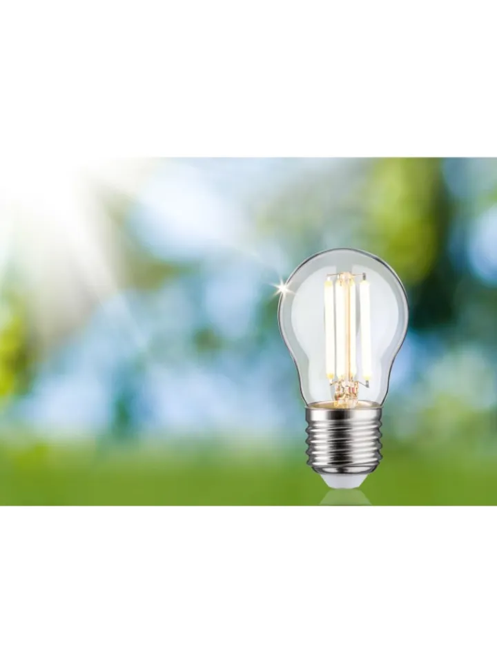 paulmann Leuchtmittel<Eco-Line Filament 230V LED Tropfen E27 1er-Set 80 mm 525lm 2,5W 3000K Klar A