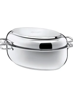 Silit Kochgeschirr<Edelstahl-Multibräter mit Deckel - (H)26 cm - Ø 38 cm
