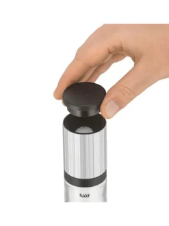 Silit Koch- & Backutensilien|Gedeckter Tisch<Edelstahl-Salz-/Pfeffermühle - (H)14 cm