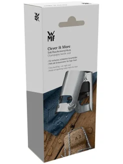 WMF Gedeckter Tisch<Edelstahl-Sektflaschen-Verschluss ''Clever&More'' - (H)5 x Ø 4 cm