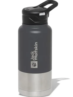 Jack Wolfskin Aufbewahren & Servieren<Edelstahl-Trinkflasche "Saima" in Anthrazit - 850 ml