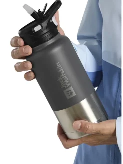 Jack Wolfskin Aufbewahren & Servieren<Edelstahl-Trinkflasche "Saima" in Anthrazit - 850 ml