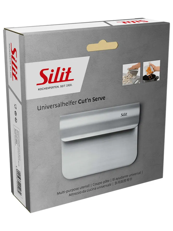 Silit Koch- & Backutensilien<Edelstahl-Universalhelfer "Cut`n Serve" - (L)15 x (B)11 cm