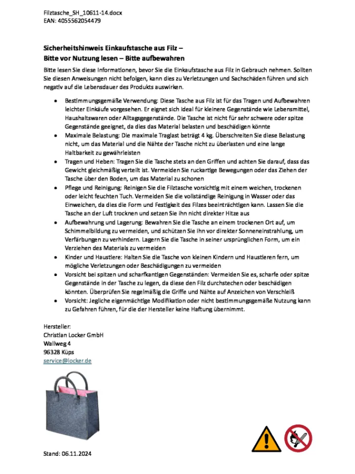 kobolo Einkaufstaschen & -Trolleys<Einkaufstasche PINKFELTSHOP in Grau