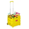 relaxdays Einkaufstaschen & -Trolleys<Einkaufstrolley in Gelb