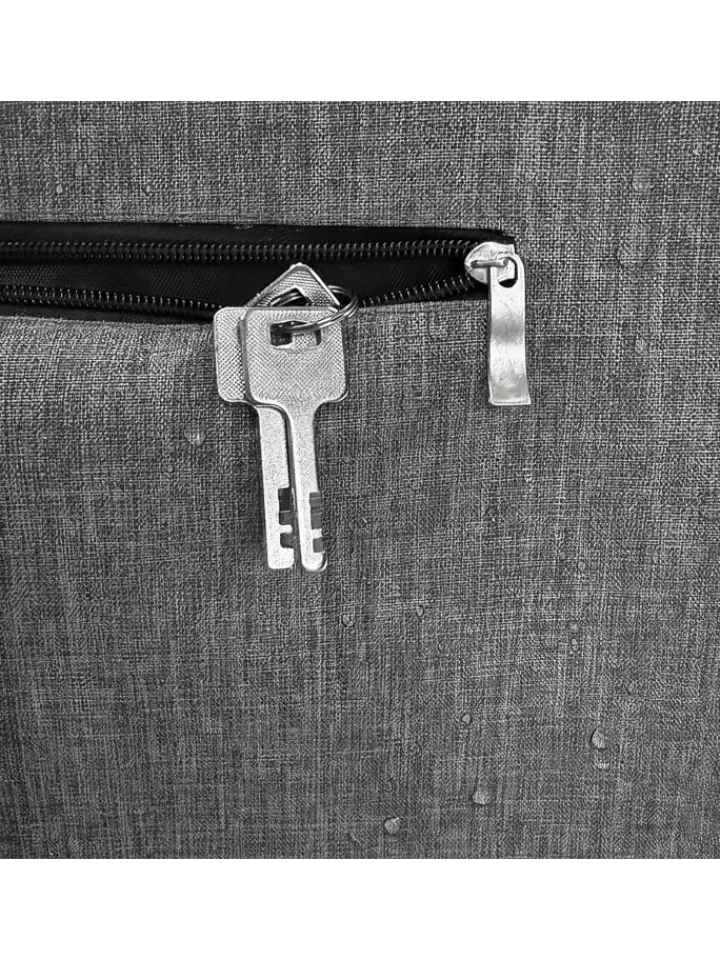 relaxdays Einkaufstaschen & -Trolleys<Einkaufstrolley in Grau - 45 l