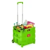 relaxdays Einkaufstaschen & -Trolleys<Einkaufstrolley in Grün