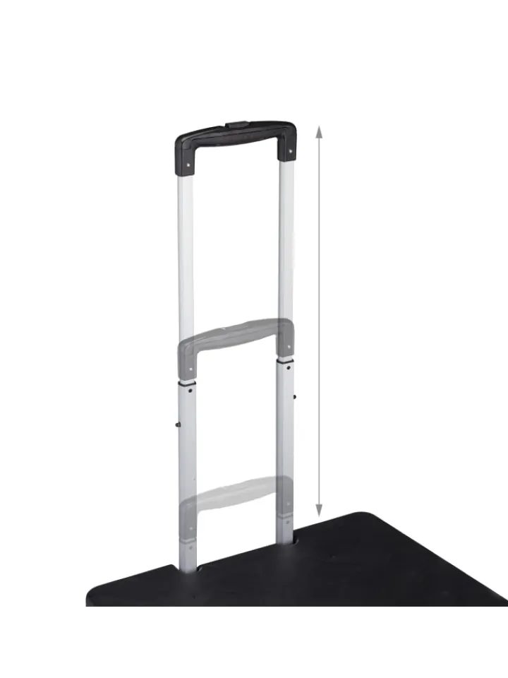 relaxdays Einkaufstaschen & -Trolleys<Einkaufstrolley in Schwarz - Tragkraft: 35 kg