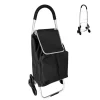 relaxdays Einkaufstaschen & -Trolleys<Einkaufstrolley in Schwarz - 45 l