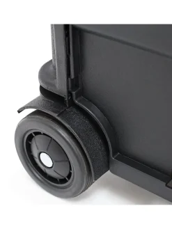 relaxdays Einkaufstaschen & -Trolleys<Einkaufstrolley in Schwarz - (B)42 x (H)100 x (T)37 cm