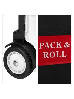 relaxdays Einkaufstaschen & -Trolleys<Einkaufstrolley in Schwarz/ Grau