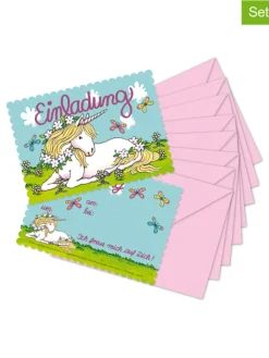 Lutz Mauder Partyzubehör & -Dekoration<Einladungs-Set "Einhorn" in Mint