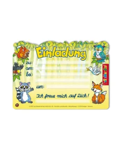 Lutz Mauder Partyzubehör & -Dekoration<Einladungs-Set "Waldtiere" in Grün