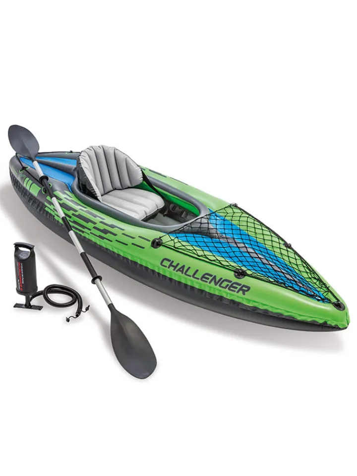 Intex Gartenspielzeug<Ein-Personen-Kajak in Blau/ Grün - (B)274 x (H)33 x (T)76 cm