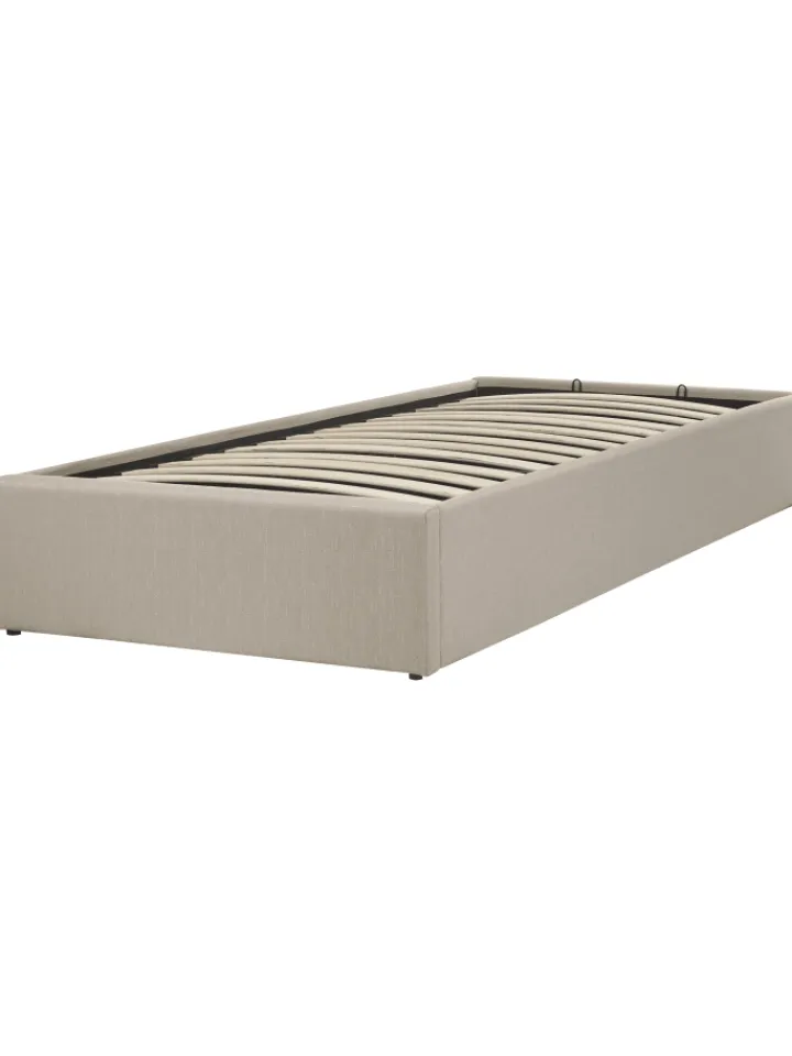 Beliani Betten & Matratzen<Einzelbett DINAN in Beige - (W) 99 x (H) 31 x (L) 214 cm