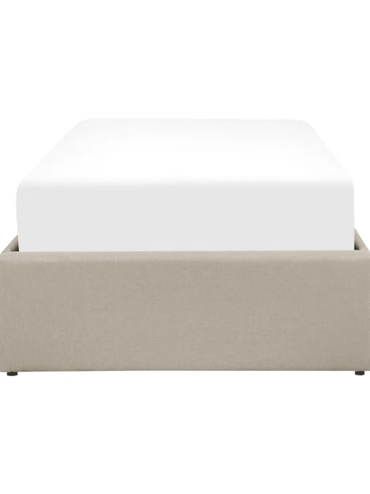 Beliani Betten & Matratzen<Einzelbett DINAN in Beige - (W) 99 x (H) 31 x (L) 214 cm