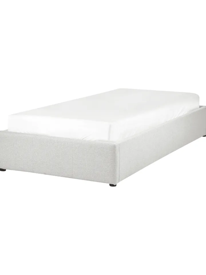 Beliani Betten & Matratzen<Einzelbett DINAN in Grau - (W) 97 x (H) 31 x (L) 214 cm