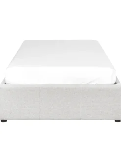 Beliani Betten & Matratzen<Einzelbett DINAN in Grau - (W) 97 x (H) 31 x (L) 214 cm