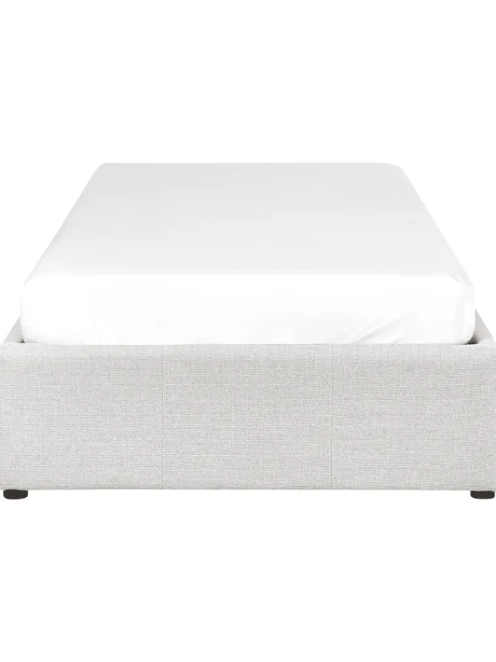 Beliani Betten & Matratzen<Einzelbett DINAN in Grau - (W) 97 x (H) 31 x (L) 214 cm