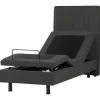 Beliani Betten & Matratzen<Einzelbett DUKE II in Grau/Schwarz - (W) 80 x (H) 120 x (L) 216 cm