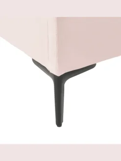 Beliani Betten & Matratzen<Einzelbett RUBIAN in Rosa/Schwarz - (W) 103 x (H) 115 x (L) 209 cm