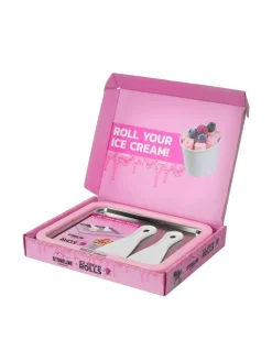 Stoneline Koch- & Backutensilien<Eisplatte für Hausgemachte Eiscreme Speiseeis in Rosa