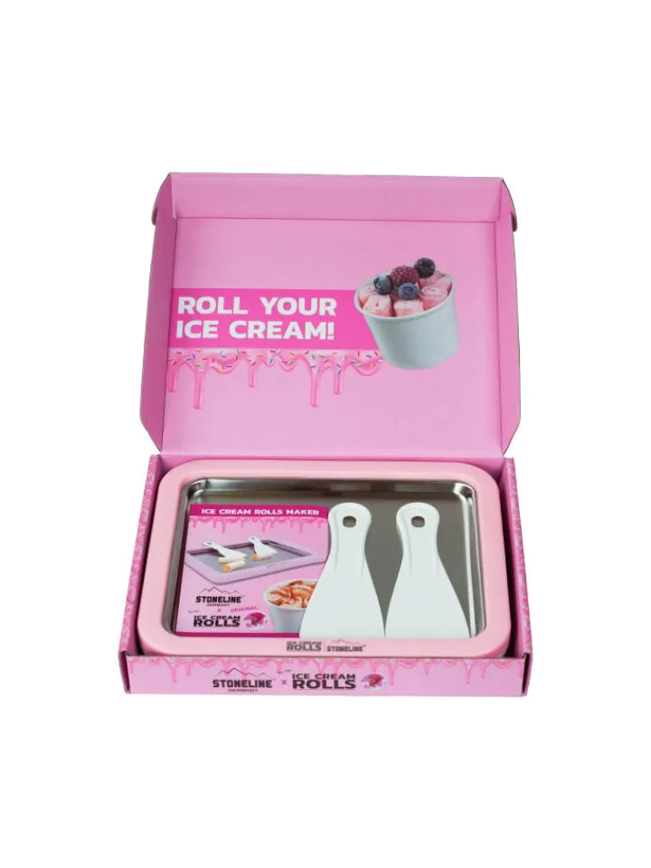 Stoneline Koch- & Backutensilien<Eisplatte für Hausgemachte Eiscreme Speiseeis in Rosa