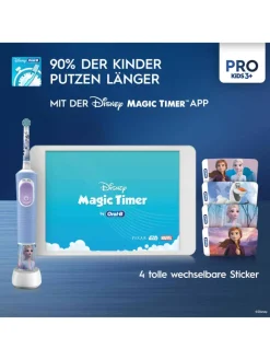 Oral-B Zahn & Mundpflege<Elektr. Kinderzahnbürste "Vitality Pro Kids Frozen" + 8 Aufsteckbürsten