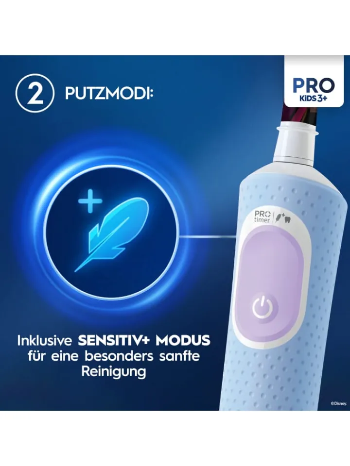 Oral-B Zahn & Mundpflege<Elektr. Kinderzahnbürste "Vitality Pro Kids Frozen" + 8 Aufsteckbürsten