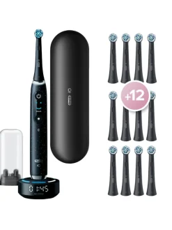 Oral-B Zahn & Mundpflege<Elektr. Zahnbürste "iO10 + LadeReiseetui" +12 Aufsteckbürsten "Sanfte Reinigung"