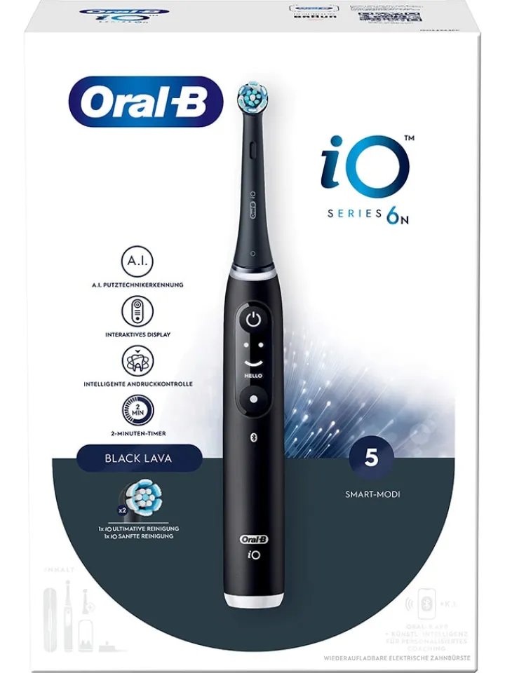 Oral-B Technik|Zahn & Mundpflege<Elektr. Zahnbürste "iO Series 6" in Schwarz
